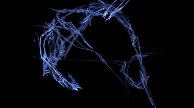 Fantezi kaotik renkli fraktal desen. Soyut Fraktal şekiller. 3D render resimde arka plan veya duvar kağıdı.