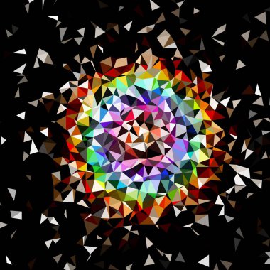 Arka plan çok renkli geometrik poligonal.
