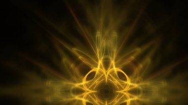 Fantezi kaotik renkli fraktal desen. Soyut Fraktal şekiller. 3D render resimde arka plan veya duvar kağıdı.