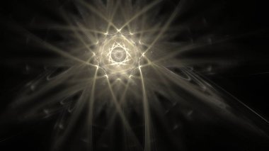 Fantezi kaotik renkli fraktal desen. Soyut Fraktal şekiller. 3D render resimde arka plan veya duvar kağıdı.