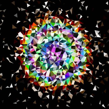 Arka plan çok renkli geometrik poligonal.