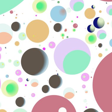 Çok renkli geometrik daire arka plan seamless modeli.