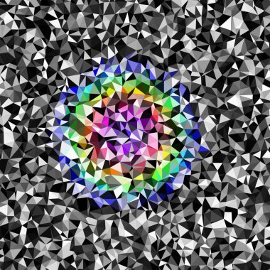 Arka plan çok renkli geometrik poligonal.