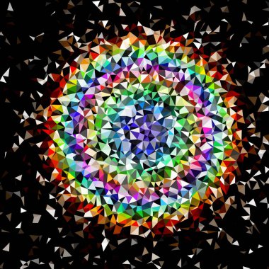 Arka plan çok renkli geometrik poligonal.