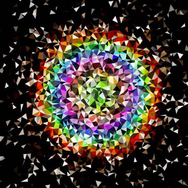 Arka plan çok renkli geometrik poligonal.