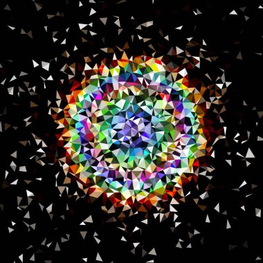 Arka plan çok renkli geometrik poligonal.