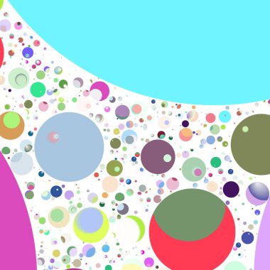 Çok renkli geometrik daire arka plan seamless modeli.