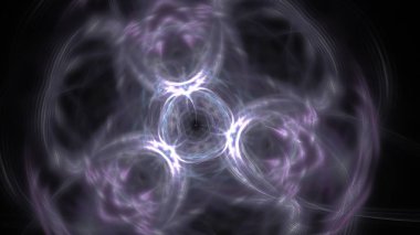 Fantezi kaotik renkli fraktal desen. Soyut Fraktal şekiller. 3D render resimde arka plan veya duvar kağıdı.