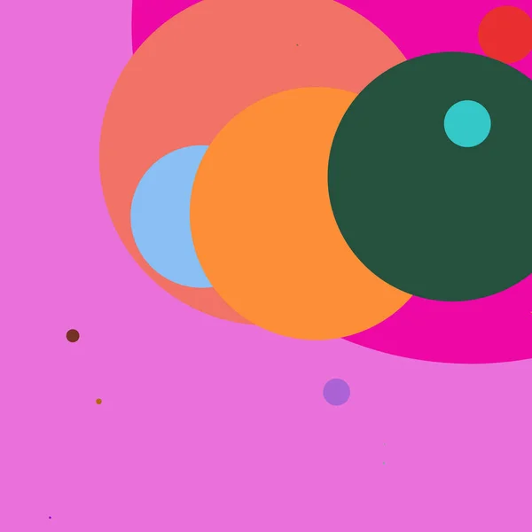 Hålcirkel Geometriska Stor Abstrakt Bakgrund Multicolor — Stockfoto