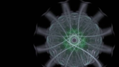 Fantezi kaotik renkli fraktal desen. Soyut Fraktal şekiller. 3D render resimde arka plan veya duvar kağıdı.