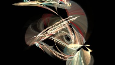 Fantezi kaotik renkli fraktal desen. Soyut Fraktal şekiller. 3D render resimde arka plan veya duvar kağıdı.