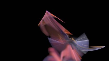 Fantezi kaotik renkli fraktal desen. Soyut Fraktal şekiller. 3D render resimde arka plan veya duvar kağıdı.