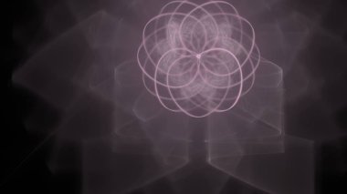 Fantezi kaotik renkli fraktal desen. Soyut Fraktal şekiller. 3D render resimde arka plan veya duvar kağıdı.