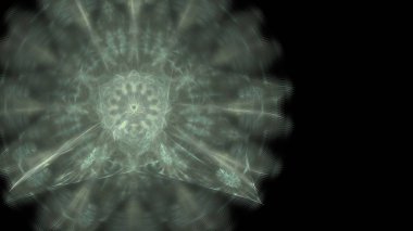 Fantezi kaotik renkli fraktal desen. Soyut Fraktal şekiller. 3D render resimde arka plan veya duvar kağıdı.