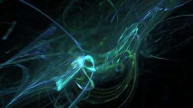 Fantezi kaotik renkli fraktal desen. Soyut Fraktal şekiller. 3D render resimde arka plan veya duvar kağıdı.