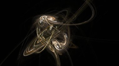 Fantezi kaotik renkli fraktal desen. Soyut Fraktal şekiller. 3D render resimde arka plan veya duvar kağıdı.