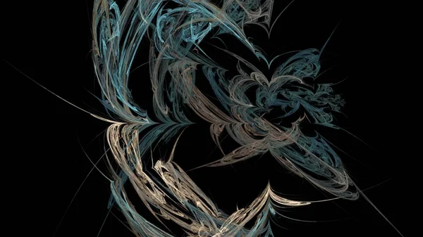 Fantezi kaotik renkli fraktal desen. Soyut Fraktal şekiller. 3D render resimde arka plan veya duvar kağıdı.