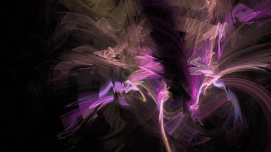 Fantezi kaotik renkli fraktal desen. Soyut Fraktal şekiller. 3D render resimde arka plan veya duvar kağıdı.