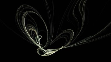 Fantezi kaotik renkli fraktal desen. Soyut Fraktal şekiller. 3D render resimde arka plan veya duvar kağıdı.