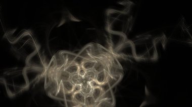 Fantezi kaotik renkli fraktal desen. Soyut Fraktal şekiller. 3D render resimde arka plan veya duvar kağıdı.