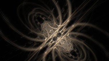 Fantezi kaotik renkli fraktal desen. Soyut Fraktal şekiller. 3D render resimde arka plan veya duvar kağıdı.