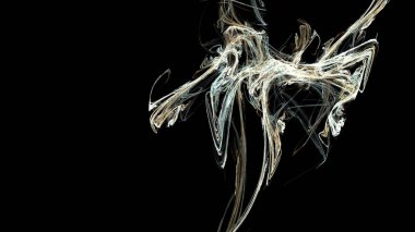 Fantezi kaotik renkli fraktal desen. Soyut Fraktal şekiller. 3D render resimde arka plan veya duvar kağıdı.