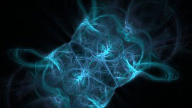 Fantezi kaotik renkli fraktal desen. Soyut Fraktal şekiller. 3D render resimde arka plan veya duvar kağıdı.