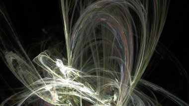 Fantezi kaotik renkli fraktal desen. Soyut Fraktal şekiller. 3D render resimde arka plan veya duvar kağıdı.