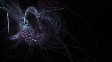 Fantezi kaotik renkli fraktal desen. Soyut Fraktal şekiller. 3D render resimde arka plan veya duvar kağıdı.