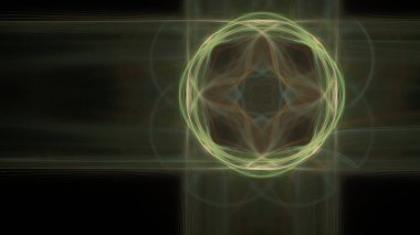 Fantezi kaotik renkli fraktal desen. Soyut Fraktal şekiller. 3D render resimde arka plan veya duvar kağıdı.