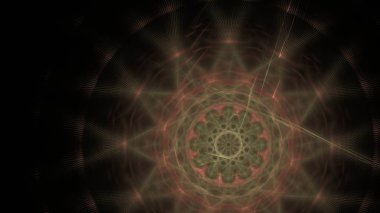 Fantezi kaotik renkli fraktal desen. Soyut Fraktal şekiller. 3D render resimde arka plan veya duvar kağıdı.