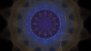 Fantezi kaotik renkli fraktal desen. Soyut Fraktal şekiller. 3D render resimde arka plan veya duvar kağıdı.