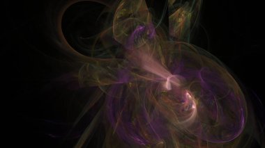 Fantezi kaotik renkli fraktal desen. Soyut Fraktal şekiller. 3D render resimde arka plan veya duvar kağıdı.