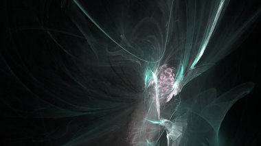 Fantezi kaotik renkli fraktal desen. Soyut Fraktal şekiller. 3D render resimde arka plan veya duvar kağıdı.