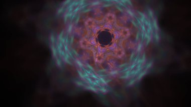 Fantezi kaotik renkli fraktal desen. Soyut Fraktal şekiller. 3D render resimde arka plan veya duvar kağıdı.