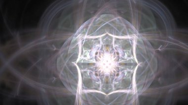 Fantezi kaotik renkli fraktal desen. Soyut Fraktal şekiller. 3D render resimde arka plan veya duvar kağıdı.