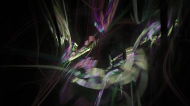 Fantezi kaotik renkli fraktal desen. Soyut Fraktal şekiller. 3D render resimde arka plan veya duvar kağıdı.