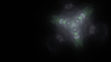 Fantezi kaotik renkli fraktal desen. Soyut Fraktal şekiller. 3D render resimde arka plan veya duvar kağıdı.