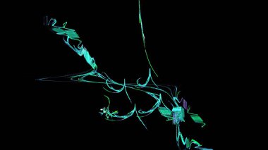 Fantezi kaotik renkli fraktal desen. Soyut Fraktal şekiller. 3D render resimde arka plan veya duvar kağıdı.