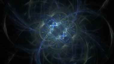 Fantezi kaotik renkli fraktal desen. Soyut Fraktal şekiller. 3D render resimde arka plan veya duvar kağıdı.