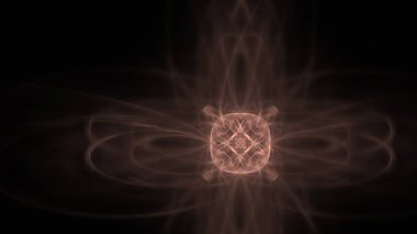 Fantezi kaotik renkli fraktal desen. Soyut Fraktal şekiller. 3D render resimde arka plan veya duvar kağıdı.