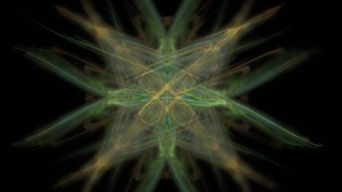 Fantezi kaotik renkli fraktal desen. Soyut Fraktal şekiller. 3D render resimde arka plan veya duvar kağıdı.