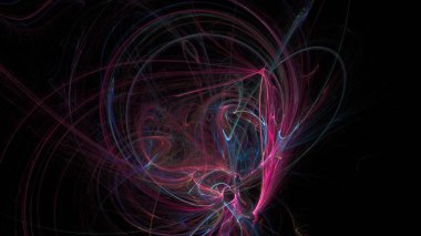 Fantezi kaotik renkli fraktal desen. Soyut Fraktal şekiller. 3D render resimde arka plan veya duvar kağıdı.