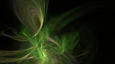 Fantezi kaotik renkli fraktal desen. Soyut Fraktal şekiller. 3D render resimde arka plan veya duvar kağıdı.