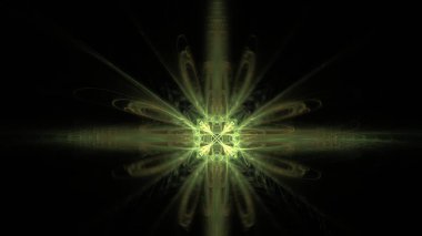 Fantezi kaotik renkli fraktal desen. Soyut Fraktal şekiller. 3D render resimde arka plan veya duvar kağıdı.