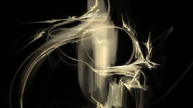 Fantezi kaotik renkli fraktal desen. Soyut Fraktal şekiller. 3D render resimde arka plan veya duvar kağıdı.