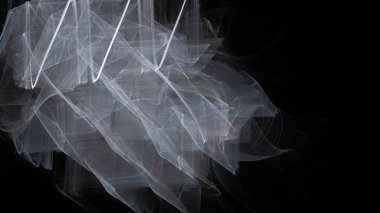 Fantezi kaotik renkli fraktal desen. Soyut Fraktal şekiller. 3D render resimde arka plan veya duvar kağıdı.