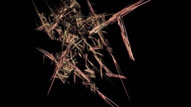 Fantezi kaotik renkli fraktal desen. Soyut Fraktal şekiller. 3D render resimde arka plan veya duvar kağıdı.