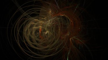 Fantezi kaotik renkli fraktal desen. Soyut Fraktal şekiller. 3D render resimde arka plan veya duvar kağıdı.