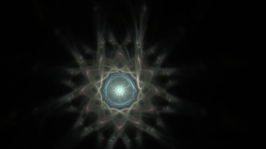 Fantezi kaotik renkli fraktal desen. Soyut Fraktal şekiller. 3D render resimde arka plan veya duvar kağıdı.